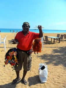 Jolly beach vendor, Unawatuna