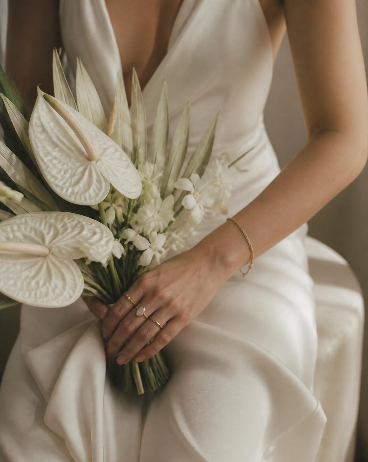 Bride portrait detail